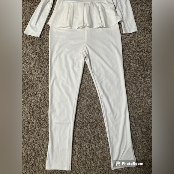 PEPLUM ONE PIECE JUMPSUIT WITH SIDE POCKETS. - Picture 5 of 13